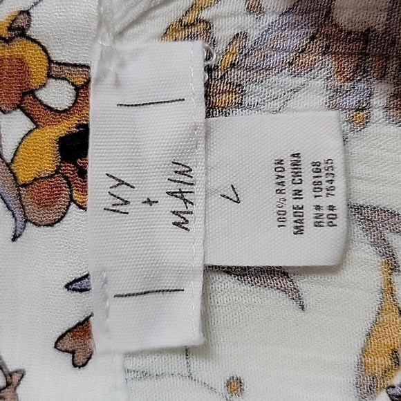 Ivy & Main Women's beautiful patterned wide-leg pants, size large, boho - Picture 6 of 6